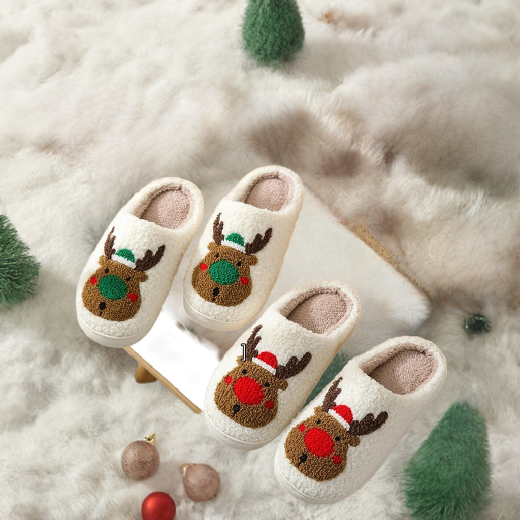 Christmas Cotton Slippers