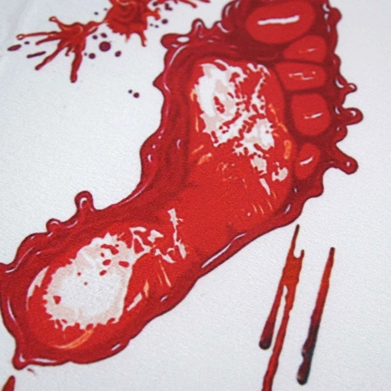 Blood Footprint Door Mat