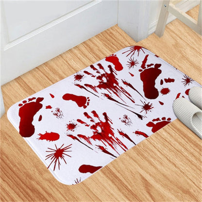 Blood Footprint Door Mat