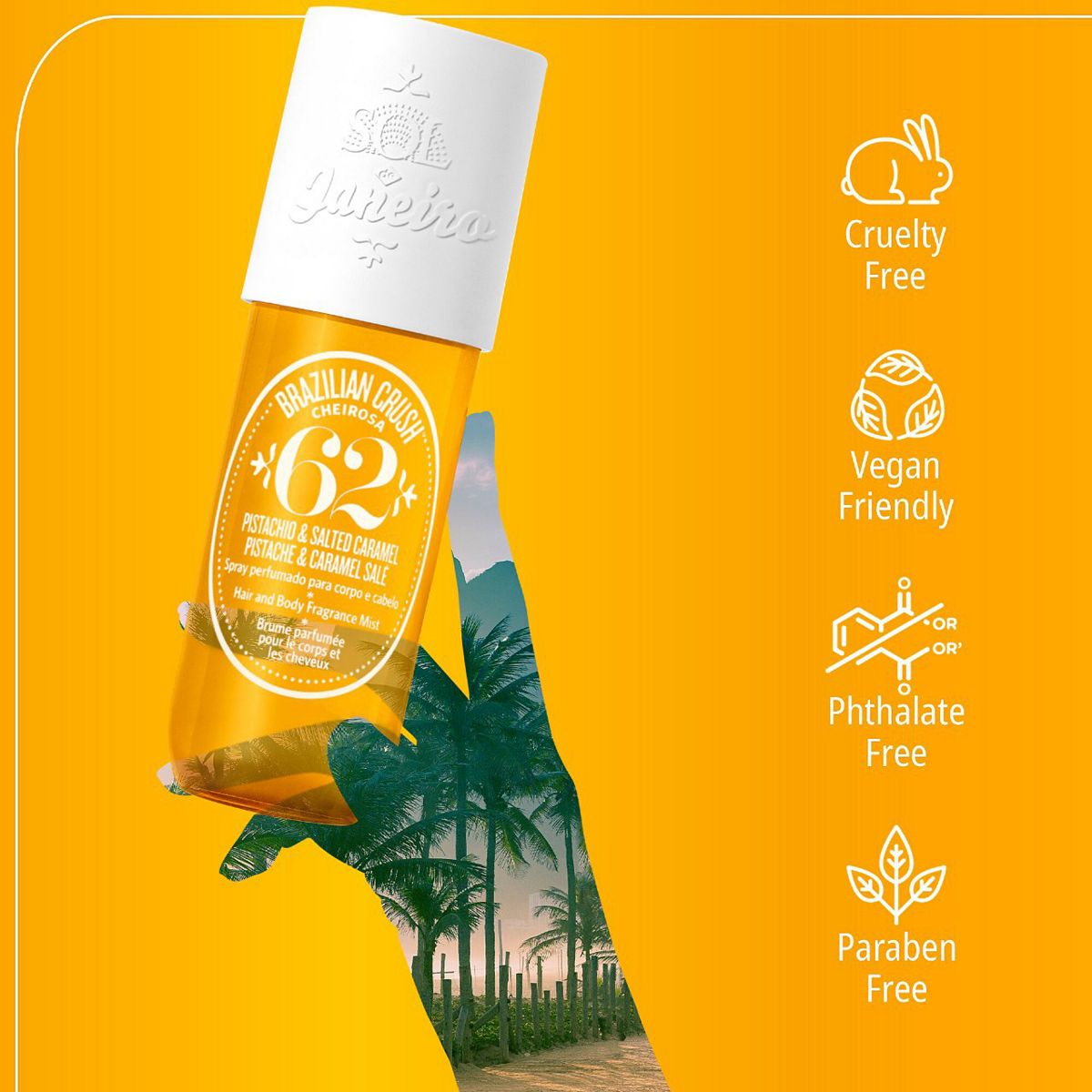 Sol de Janeiro Brazilian Crush Cheirosa '62 Bum Hair & Body Fragrance Mist