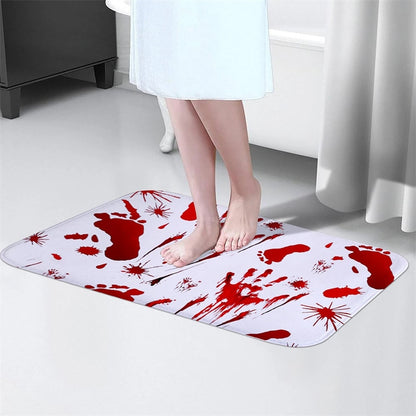 Blood Footprint Door Mat