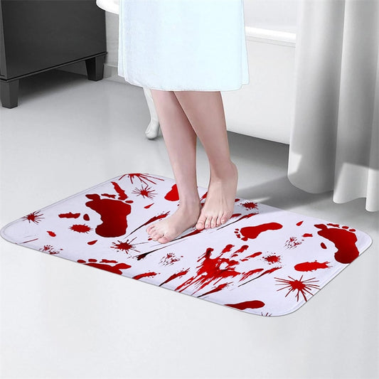 Blood Footprint Door Mat