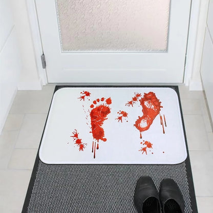 Blood Footprint Door Mat